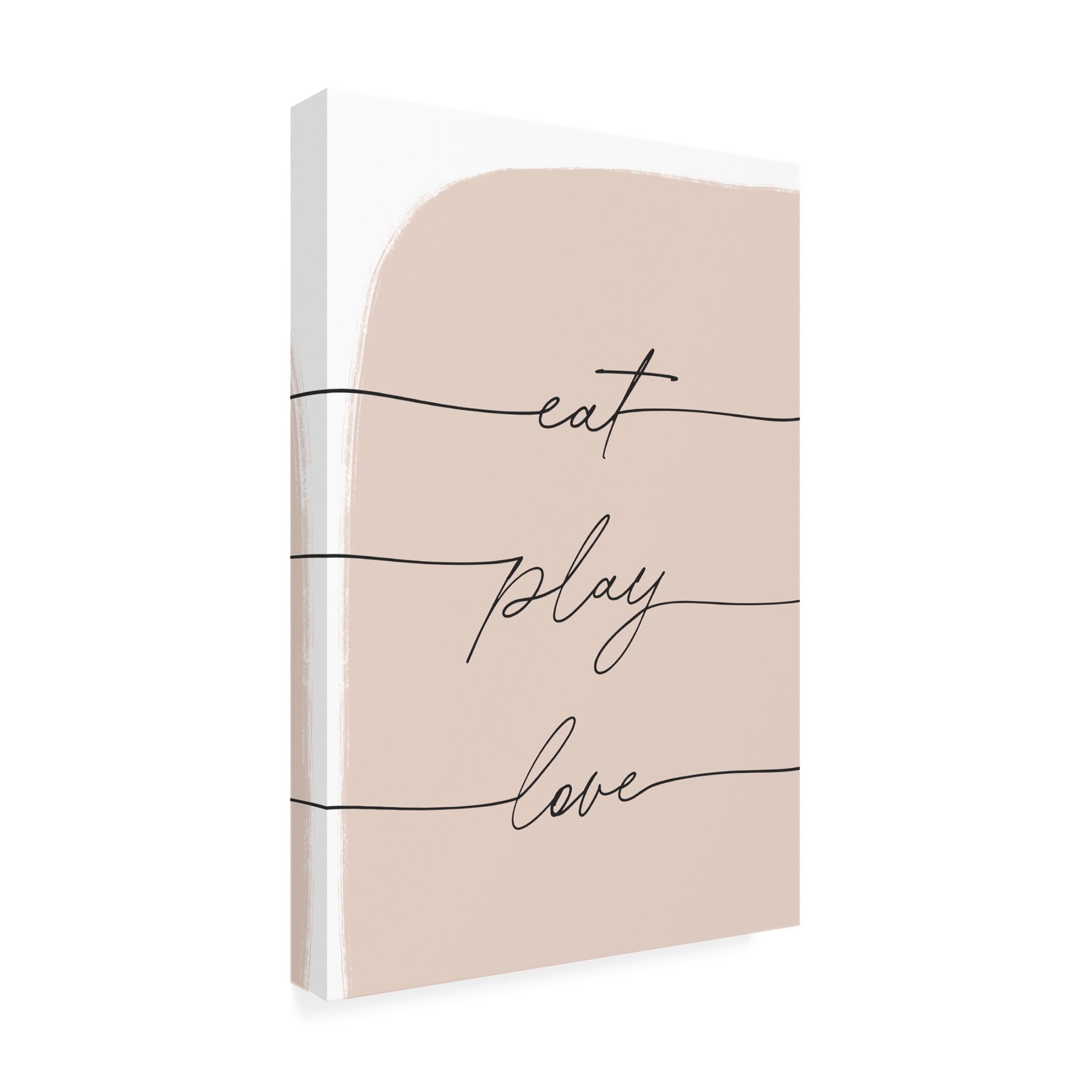 Trademark Fine Art uplusmestudio Eat Play Love Canvas Wall Art