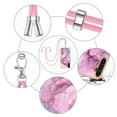 thumbnail image 5 of Case for Samsung Galaxy A05s, Adjustable Detachable Crossbody Strap Neck Strap Silicone Bumper Marble Painted TPU Ultra Thin Shockproof Protective Phone Case Cover for Galaxy A05s, Pink, 5 of 7