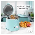 thumbnail image 2 of NEW 1.5-QUART DEEP FRYER, BLUE,120°F TO 400°F HEAT, SPACE-SAVING DESIGN, COOK OTHER MEATS, FISH, VEGGIES, CAKES, FRUITS, AND SO MUCH MORE, COOK YOUR FAVORITE DEEP-FRIED FOODS QUICKLY AND EFFICIENTLY., 2 of 8
