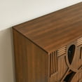 thumbnail image 4 of 60.5-Inch Modern Sideboard Buffet Cabinet with 4 Doors & Adjustable Shelves, Walnut Finish, Multi-Purpose TV Media Console & Storage for Kitchen, Dining, Living Room & Entryway, 4 of 9