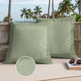 thumbnail image 3 of Cameo Green Retro Greek Key Outdoor Pillow Covers 20x20 Set of 2,Waterproof Patio Throw Pillowcase Protectors,Geometric Greece Ancient Rustic Decorative Pillow Shams Cushion Covers for Seat Bed Couch, 3 of 8