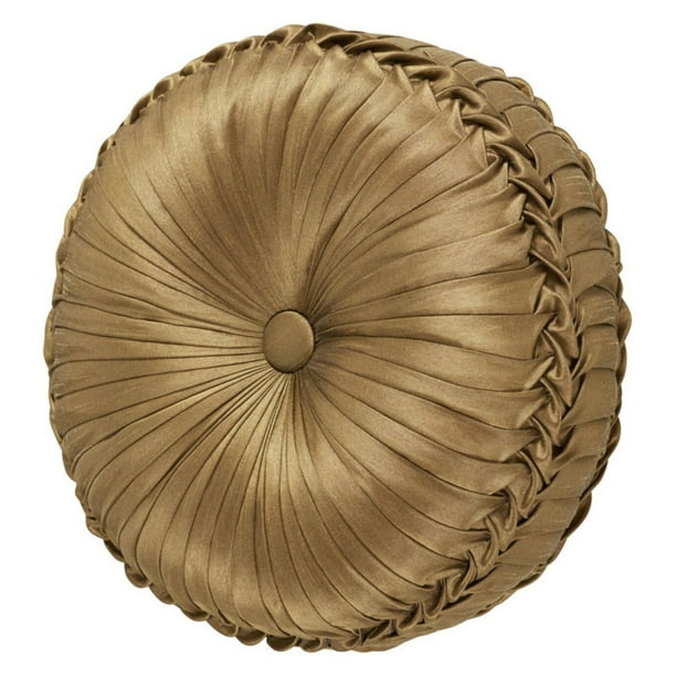 Reilly Tufted Round Decorative Throw Pillow by Five Queens Court