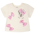 thumbnail image 2 of Disney Minnie Mouse T-Shirt and French Terry Shorts Outfit Set Toddler to Big Kid, 2 of 5
