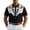Black, variant on Men's Western Shirt Short Sleeve Embroidered Cowboy Casual Snap Button Shirt