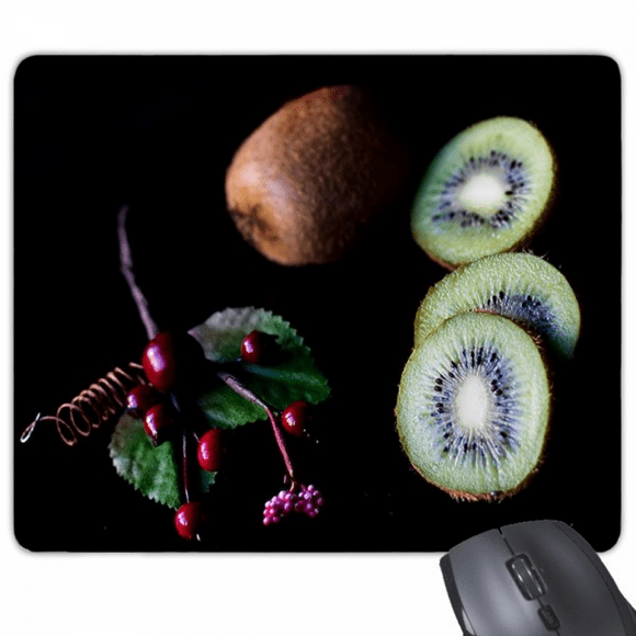 Fresh Fruits Kiwifruit Cherry Picture Mouse Pad Non-Slip Rubber Mousepad Game Office