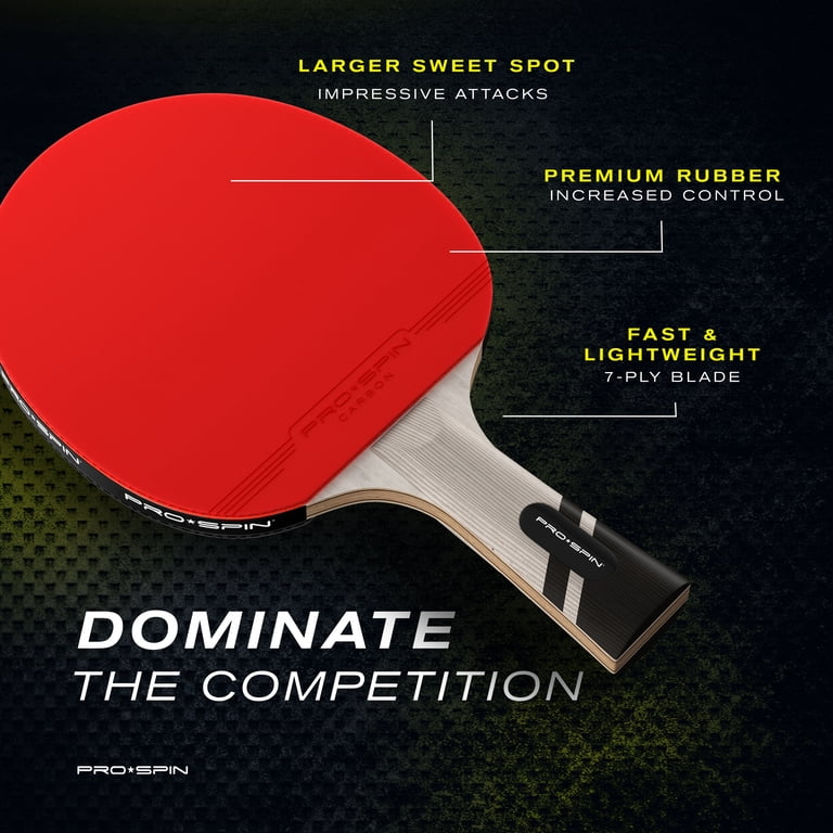 Pro Spin Carbon Fiber Ping Pong Paddle, 7-Ply Blade photo 2