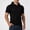 Black, variant on Mens Mesh Hoodies- Short Sleeve Breathable Gym Workout Quick-Dry Hooded T-Shirts Dark Gray Size XL