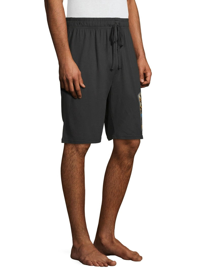 Top Drawer Men's Novelty Lounge Shorts - Soft Jam Design with