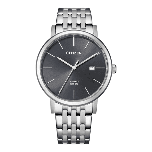 Citizen Men's Black Dial Stainless Steel Quartz Watch  BI507057H NEW