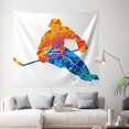 thumbnail image 3 of Tapestry Wall Hanging Abstract Hockey Tapestries Home Decor for Bedroom Aesthetic 60 X40 IN, 3 of 3