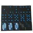 thumbnail image 2 of MasteelfCA 1 Set 13.3x8.8cm Waterproof Playing Cards Set Pure Color Black Poker Classic Tricks Tool with Blue Paper Box, 2 of 8