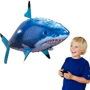 Remote Control Inflatable Flying Air Shark Toy Fish Balloons Nemo with Helium Plane Party Favor For Kids Christmas Gift