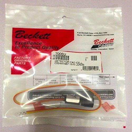 Beckett 7006U Cad Cell Eye et Câble de 15 Pouces pour Beckett AF/G, NX, SR, SF. (Honeywell C554A1687)
