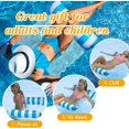 thumbnail image 2 of 4-in-1 Inflatable Pool Float, Water Swimming Floats Hammock, Lounger Adult Size, Swimming Floaties Water Hammock Lounger, Saddle, Pool Chair Float, Drifter with Air Pump, 2 of 7
