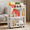 White, variant on ALISENED 3 Tier Bookshelf and Bookcase with Wheels, Wood Small Nightstand, End Table Storage Rack