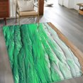 thumbnail image 3 of Coastal Ocean Washable Area Rugs 3'x5', Beach Dark Green Waves Gradient Oil Painting Low Pile Throw Living Room Rug Non-Slip Sturdy Edge Binding Carpet for Indoor Entryway Bedside Kitchen, 3 of 9