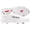 White, variant on Marucci Mens CFT Low Metal Cleats Grey 10