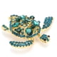 thumbnail image 5 of Broche en forma de tortuga para mujer, broche de aleación con diamantes de imitación, accesorio de joyería a la moda, 5 of 5