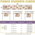 thumbnail image 3 of SHIBA-Christian Easter Lily Flower Table Runner, Religious Cross He is Risen Kitchen Dining Table Decoration, Spring Easter Egg Bunny Burlap Indoor Outdoor Home Decor Party Supply 13 x 90 Inches, 3 of 4