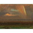 thumbnail image 3 of Frederic Edwin Church 24x19 Black Modern Framed Museum Art Print Titled - Sunset Over Broad Landscape (1865), 3 of 5