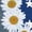 HEATHER BLUE, variant on Instant Message - Daisy Heart USA Graphic Racerback Tank