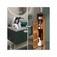 thumbnail image 4 of Bamboo Toilet Paper Holder With Storage Bathroom Toilet Paper Storage Cabinet Small Bathroom Storage Cabinet For Small Spaces Slim Bathroom Storage Cabinet 33x7.3x6.5 Inches Brown, 4 of 7