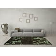 thumbnail image 3 of Ahgly Company Indoor Square Abstract Light Blue Modern Area Rugs, 5' Square, 3 of 4