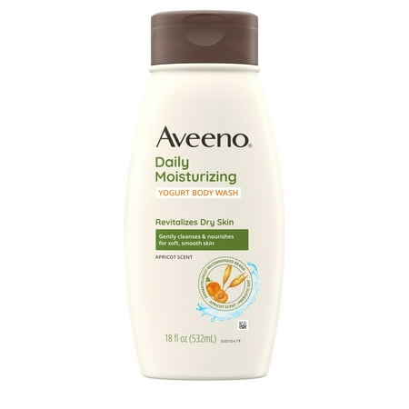 Aveeno Daily Moisturizing Yogurt Body Wash with Apricot scent, 18 fl. oz