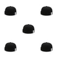 thumbnail image 2 of Qarigey Moda Skullcap 3 rayas estampado marinero sombreros cálido cubo Docker gorras sin borde sombrero ajustable gorro diario al aire Type2 NO2, 2 of 6