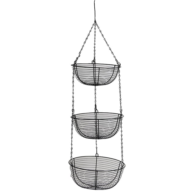 Fruit Level House For Hanging Stand Individually Style Height Basket Countrys Shelf Hanging 3 Adjustable Basket Hanging With Hooks The Kitchen In Hanging Glass Freezer Containers for Food