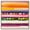 Silver Frame, variant on Bright Alignment Canvas Colorful Tropical by Art Remedy, Gallery Wrapped, 16" x 16"