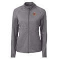thumbnail image 2 of Women's Cutter & Buck  Heather Black Tuskegee Golden Tigers Adapt Eco Knit Heather Recycled Full-Zip Jacket, 2 of 3