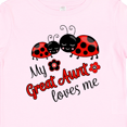 thumbnail image 4 of Inktastic My Great Aunt Loves Me with Cute Ladybugs Boys or Girls Baby T-Shirt, 4 of 5
