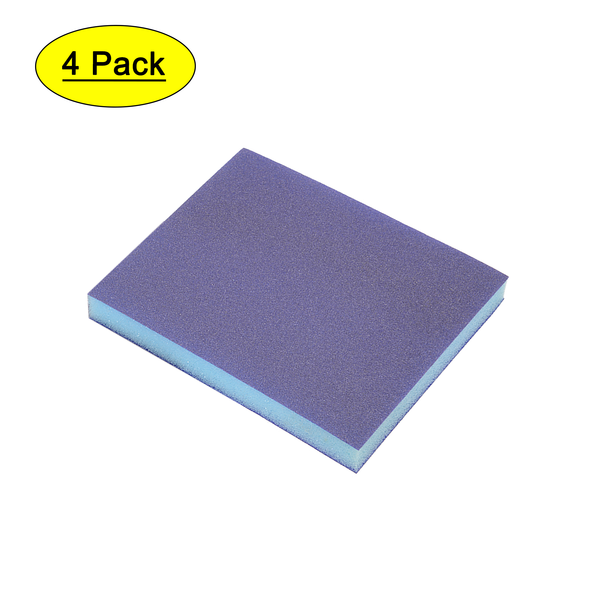 Uxcell Sanding Sponge, Medium Grit 220 Grit Sanding Block Pad 4.72’' x 3.86’' x 0.47’' Size 4pcs