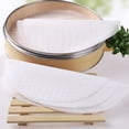 thumbnail image 5 of tooloflife Steamers Mat for for Steaming Buns Dumplings Pastry Self Detaching Non-Stick Porous Silicone White Round 16cm-25cm, 5 of 8