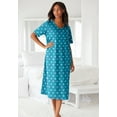thumbnail image 5 of Dreams & Co. Plus Size Long Print Sleepshirt, 5 of 6