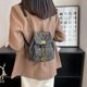 thumbnail image 2 of Mochila de mezclilla con correas de cadena para estudiante, minicámara de doble capa con borla de rombos, bolso escolar a la moda, novedad de 2023 Fivean unisex, 2 of 2