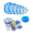 thumbnail image 1 of 6 Tapas De Silicona Elasticas Para Envoltura De Alimentos INOVIS Reutilizables Ajustables, 1 of 4