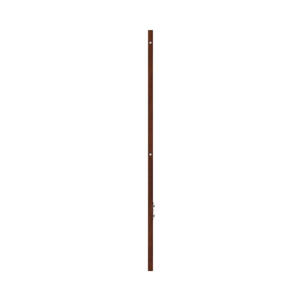 Pemberly Row Contemporary Mid-Century Panel Wood Headboard Queen Walnut