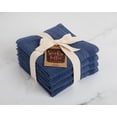 thumbnail image 5 of Sticky Toffee Terry Cotton Washcloths Set for Bathroom, 4 Pack, Soft and Absorbent, Face Cloths, Fingertip Towels, 500 GSM, 13 in x 13 in, Blue, 5 of 6
