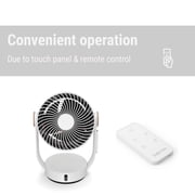Stadler Form Fan Leo, Table Fan with 3D Swing, Remote, Timer, 26 Ft Range