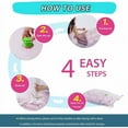 thumbnail image 5 of Electric Pump Set Vacuum Storage Bags, 4Pcs Extra-large Compression Bags for Bedding, Travel Packing Organizer, Space-saving Reusable Bags for Home Closet, 5 of 5