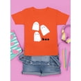 thumbnail image 3 of Boo. Happy Ghost Friends T-Shirt Juniors -Image by Shutterstock,  x-Small, 3 of 4