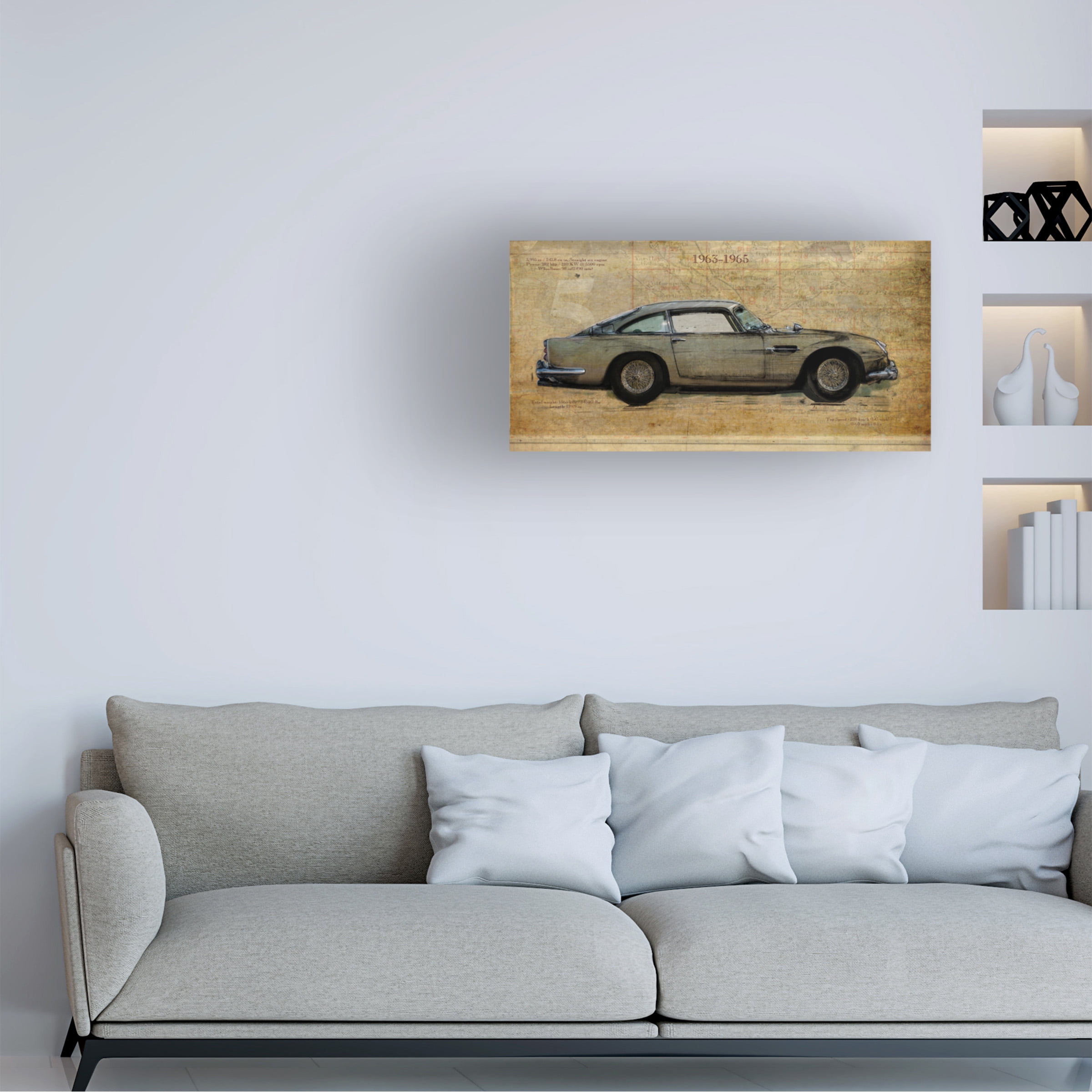 Sidney Paul and Co. 'No 5 Aston Martin DB5' Canvas Art