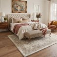 thumbnail image 2 of KUETH Modern 9x12 Area Rugs for Living Room, Non Slip Machine Washable Retro Rugs, Low Pile Chenille Print Rug for Bedroom, Dining Room, Home Office, 2 of 4