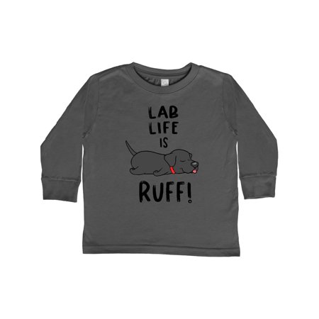 

Inktastic Lab Life is Ruff! Labrador Retriever Gift Toddler Boy or Toddler Girl Long Sleeve T-Shirt