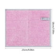 thumbnail image 2 of Cinvoph Scrub Dishcloth for Kitchen Double-Layer Non-Scratch Wire Dish Cleaning Cloths Reusable Steel Scrubber with Heavy Duty Scouring Power for Dishes, Pans, Pots and Hard Stains 9"x7" Pink, 2 of 4