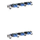 thumbnail image 1 of Kearding Soporte para hisopos versátil: instalación fácil y rápida Soporte para hisopos de acero inoxidable Soporte para hisopos azul 3 clips y 4 ganchos 2Conjunto, 1 of 6
