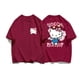 thumbnail image 2 of Camiseta de algodón con estampado divertido de dibujos animados Sanrio para mujer, camiseta de moda Y2K, Tops para mujer, ropa de calle informal de manga corta, 2 of 7