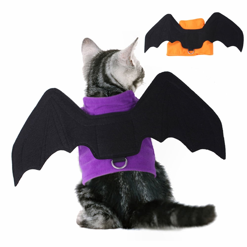 shenmeida Dog Bat Costume Halloween Pet Costume Bat Wings Cosplay Dog